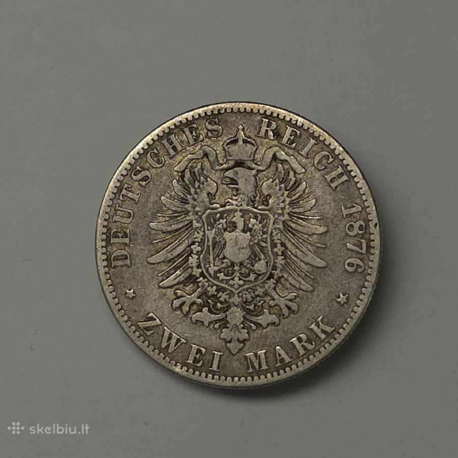 Prūsija, 2 Markės (1876 m., Vilhelmas I) - nuotraukos Nr. 2