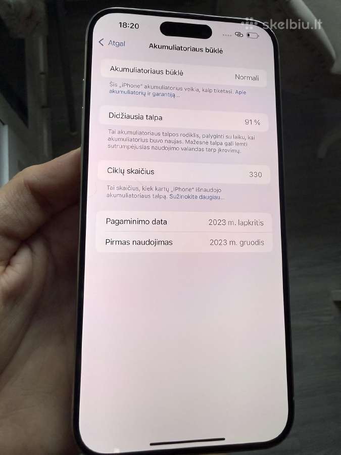 iPhone 15 Pro Max 512gb - nuotraukos Nr. 4