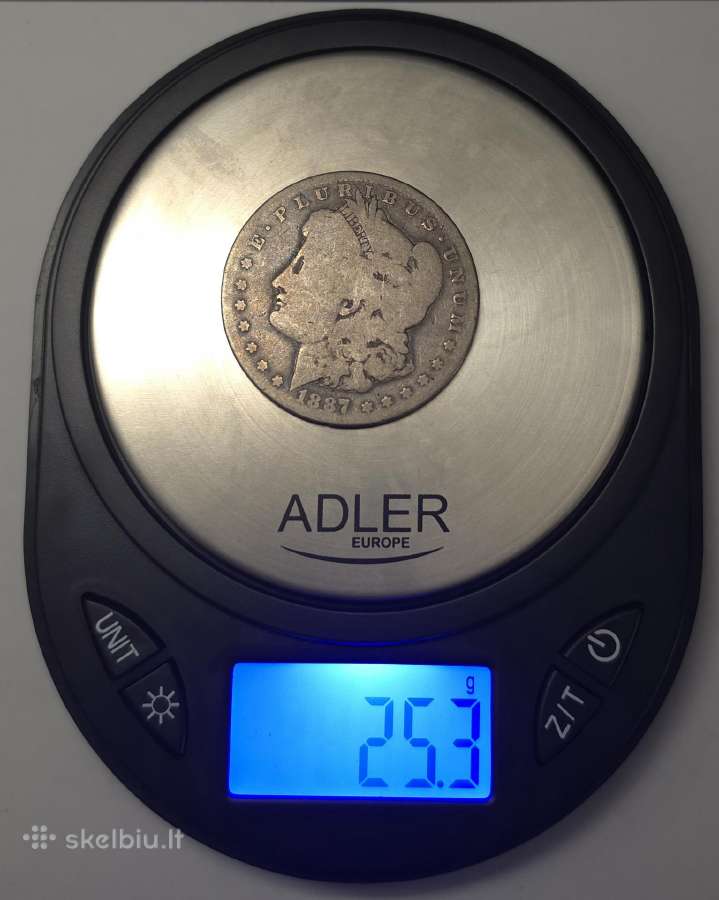 JAV doleris – Morgan Dollar 1887-o (New Orleans) - nuotraukos Nr. 4