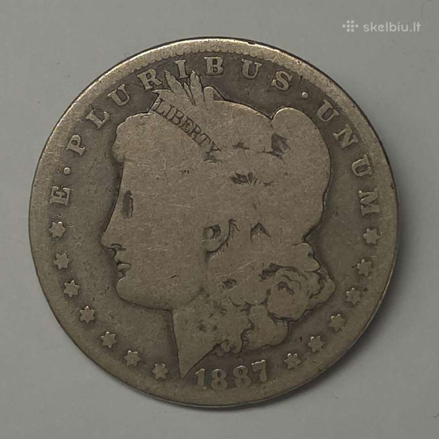 JAV doleris – Morgan Dollar 1887-o (New Orleans) - nuotraukos Nr. 5