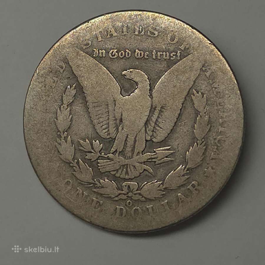 JAV doleris – Morgan Dollar 1887-o (New Orleans) - nuotraukos Nr. 6