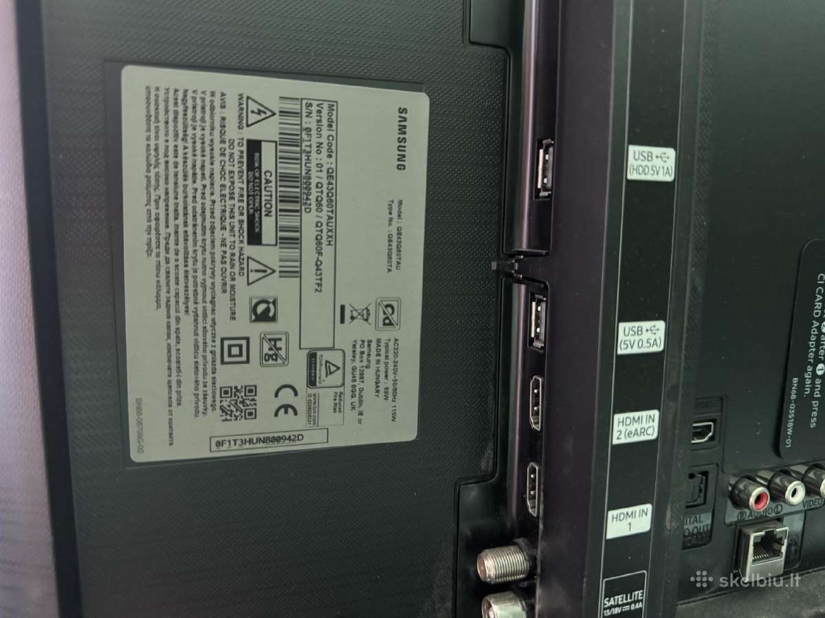Samsung Smart TV televizorius 43 colių. - nuotraukos Nr. 5