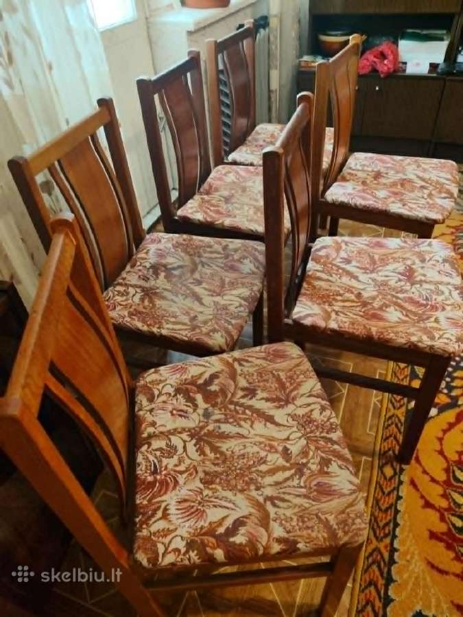 Prailginamas stalas su 6 kėdėmis - nuotraukos Nr. 3