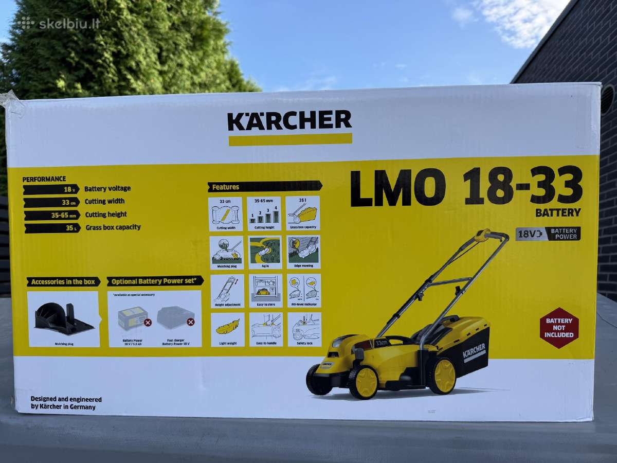 Akumuliatorinės Vejapjovės Lmo 18-33 ir Lmo 18-36 - nuotraukos Nr. 2