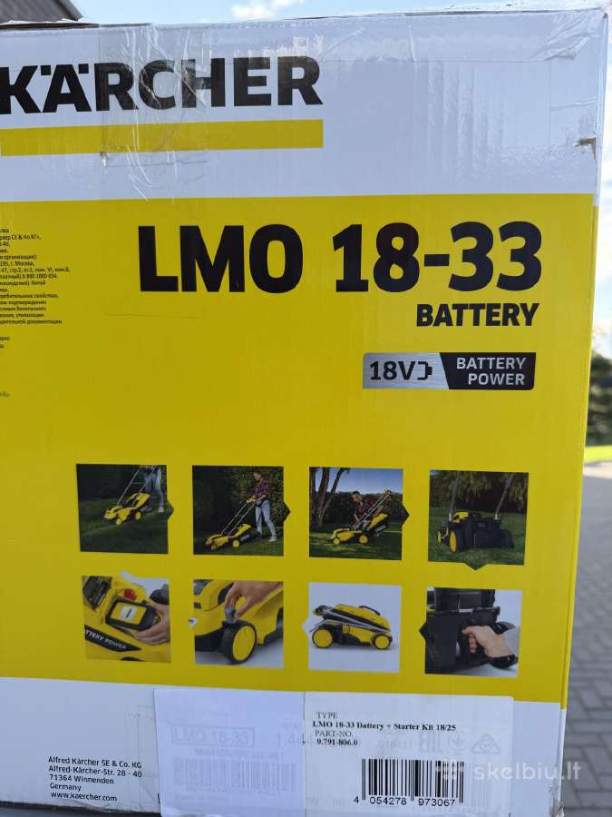 Akumuliatorinė Vejapjovė Lmo 18-33 Battery - nuotraukos Nr. 2