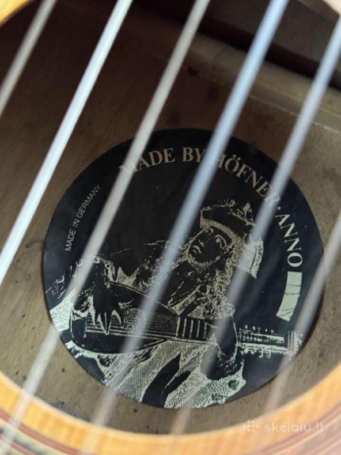 Hofner klasikinė gitara - nuotraukos Nr. 3