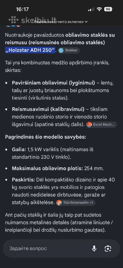 Moblilusios oblavimo stalkes Holstar 250 - nuotraukos Nr. 3