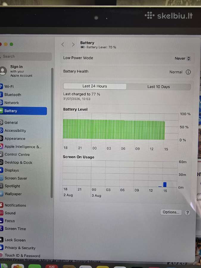 Apple MacBook Air A2337 su M1 procesoriumi - nuotraukos Nr. 12