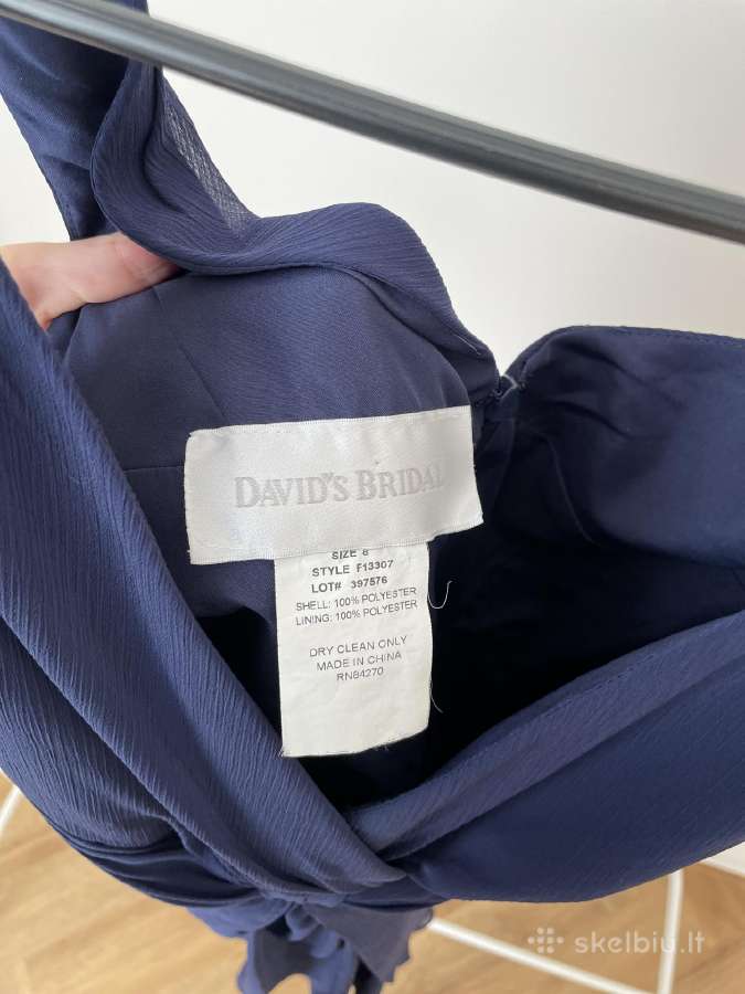 Davids Bridal tamsiai mėlyna proginė suknelė - nuotraukos Nr. 3