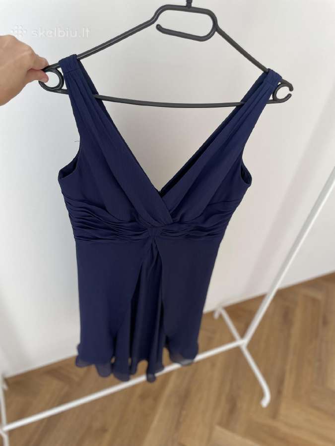 Davids Bridal tamsiai mėlyna proginė suknelė - nuotraukos Nr. 6