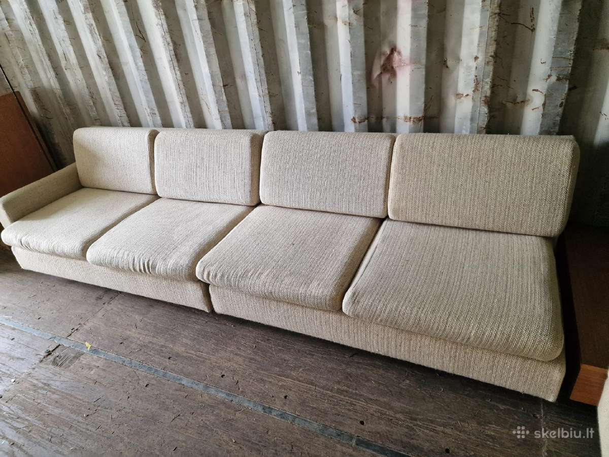 Vintažinė mid century trijų dalių modulinė sofa - nuotraukos Nr. 6