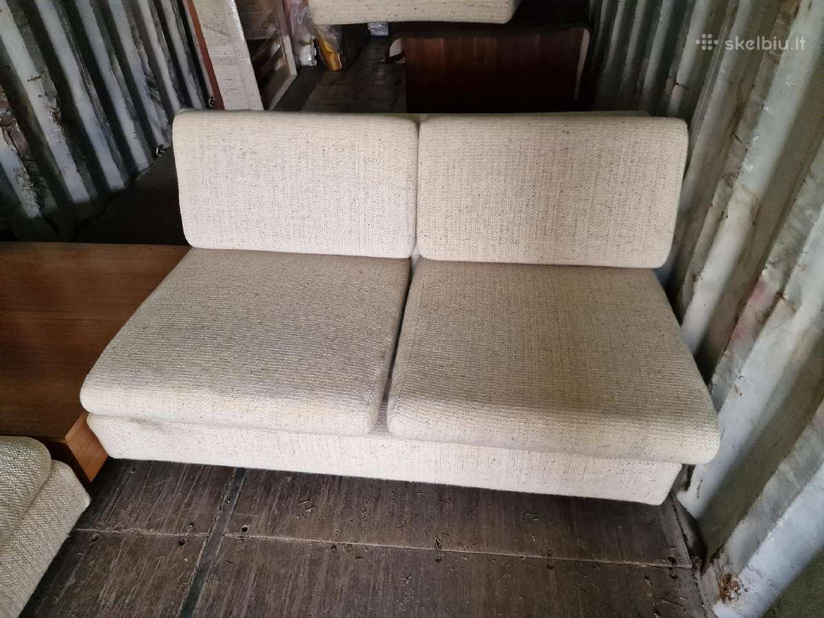 Vintažinė mid century trijų dalių modulinė sofa - nuotraukos Nr. 7