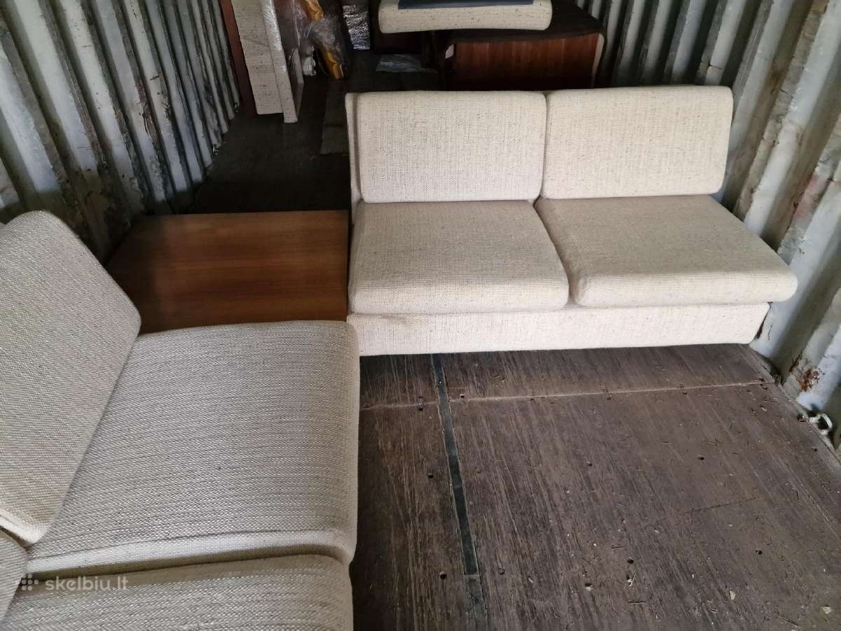 Vintažinė mid century trijų dalių modulinė sofa - nuotraukos Nr. 8