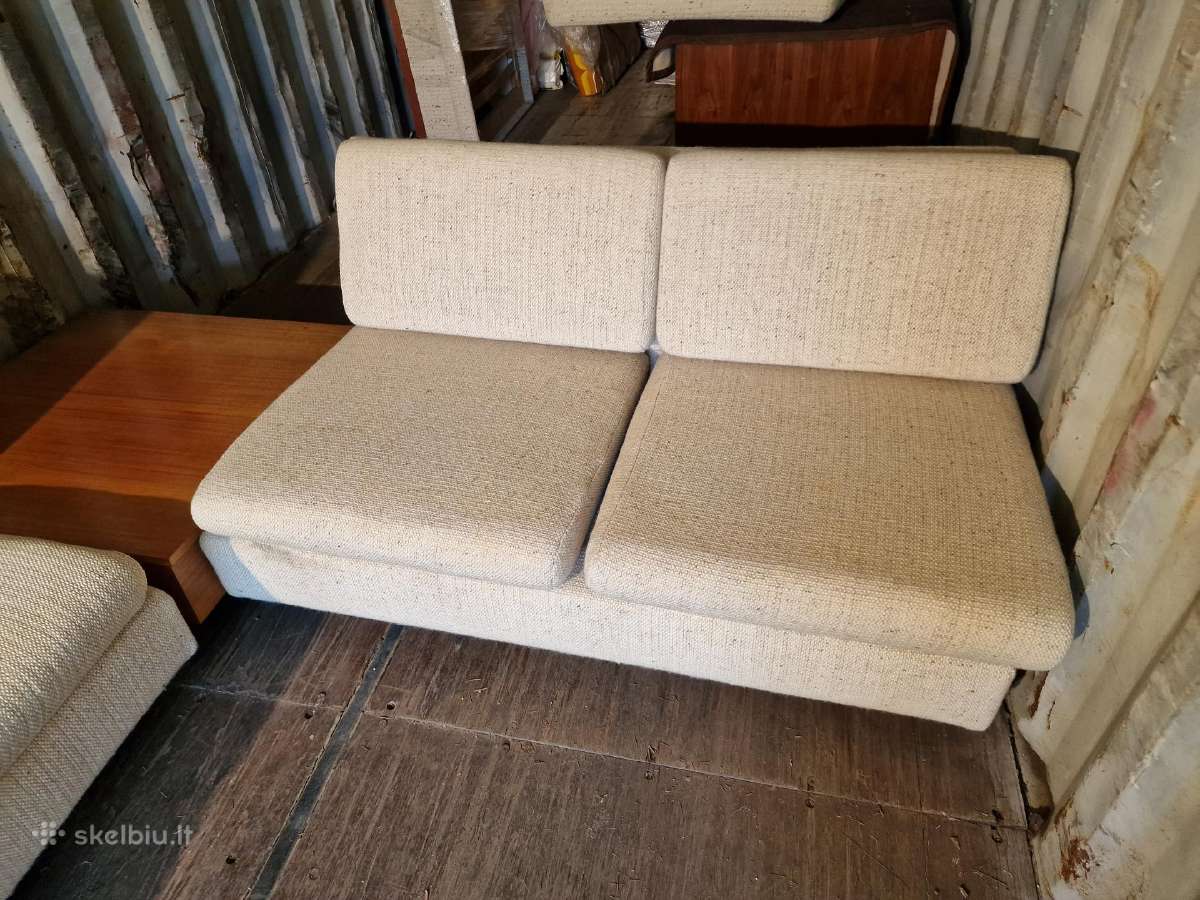 Vintažinė mid century trijų dalių modulinė sofa - nuotraukos Nr. 12
