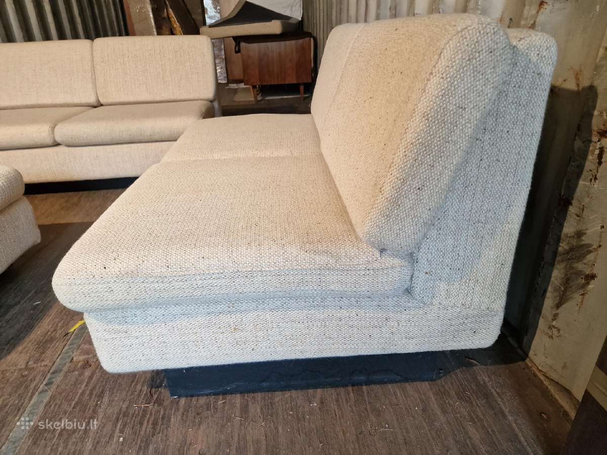 Vintažinė mid century trijų dalių modulinė sofa - nuotraukos Nr. 18