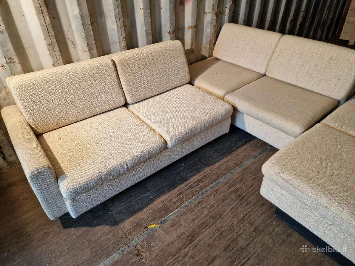 Vintažinė mid century trijų dalių modulinė sofa - nuotraukos Nr. 22