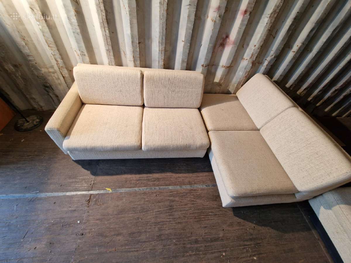 Vintažinė mid century trijų dalių modulinė sofa - nuotraukos Nr. 25