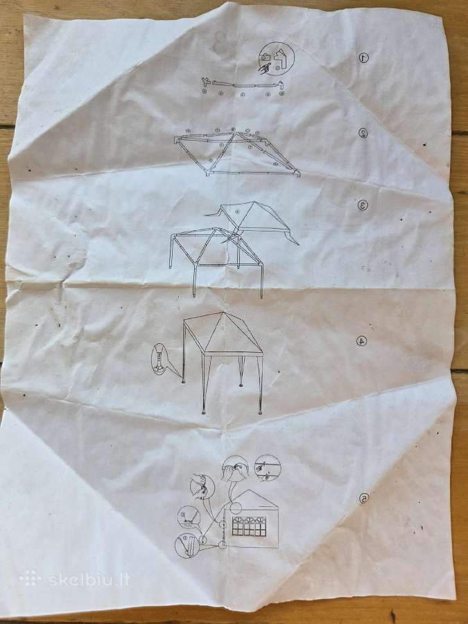 Lauko pavėsinė 2.9x2.9 - nuotraukos Nr. 4