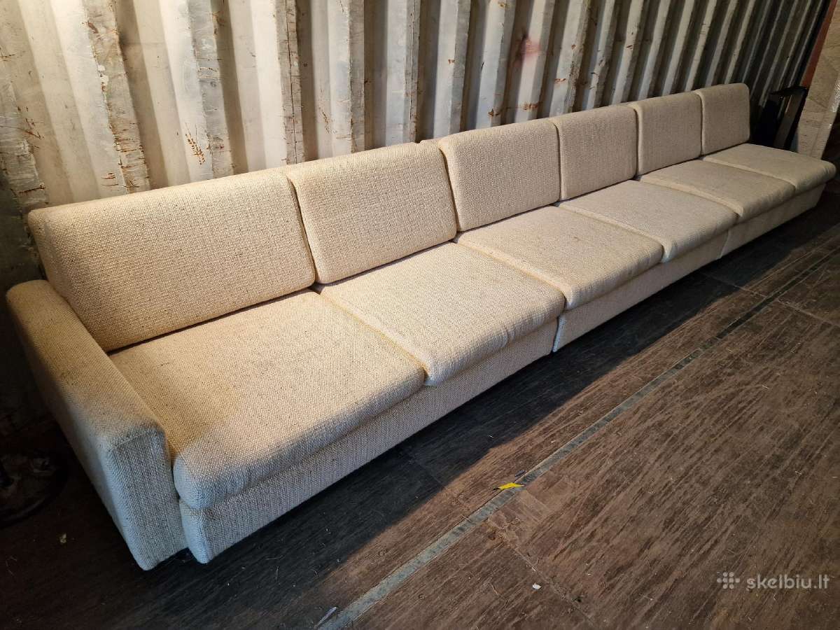 Vintažinė mid century trijų dalių modulinė sofa - nuotraukos Nr. 33