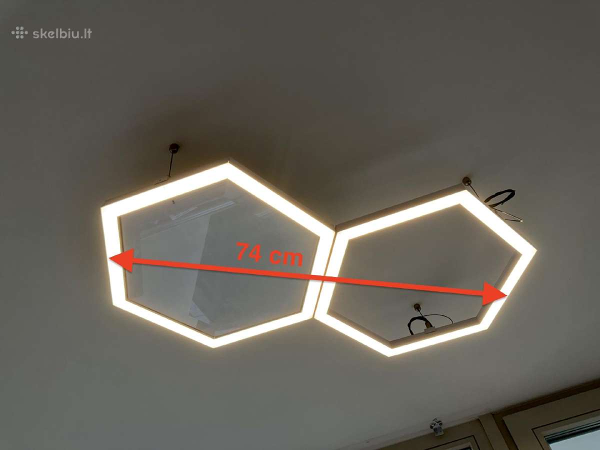 LED šviestuvai su pulteliu ir dimmeriu, 3 vnt. - nuotraukos Nr. 3