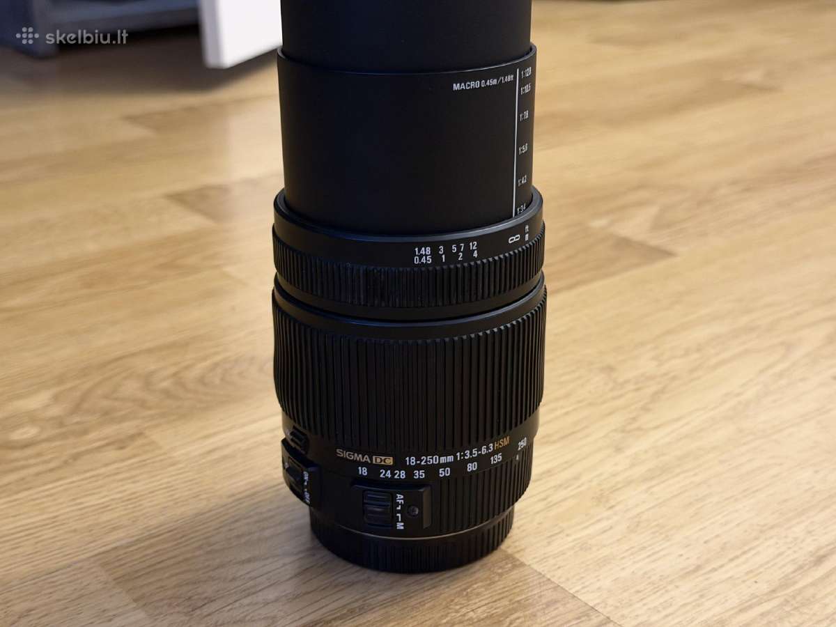 Sigma Dc 18-250mm 1:3.5-6.3 Macro Hsm OS - nuotraukos Nr. 2