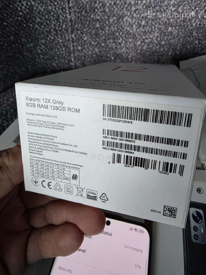 Xiaomi 12x 128gb - nuotraukos Nr. 7