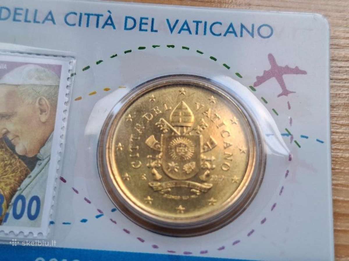 Vatikanas 2019 50 cent (kortelėje su pašto ženklu) - nuotraukos Nr. 2