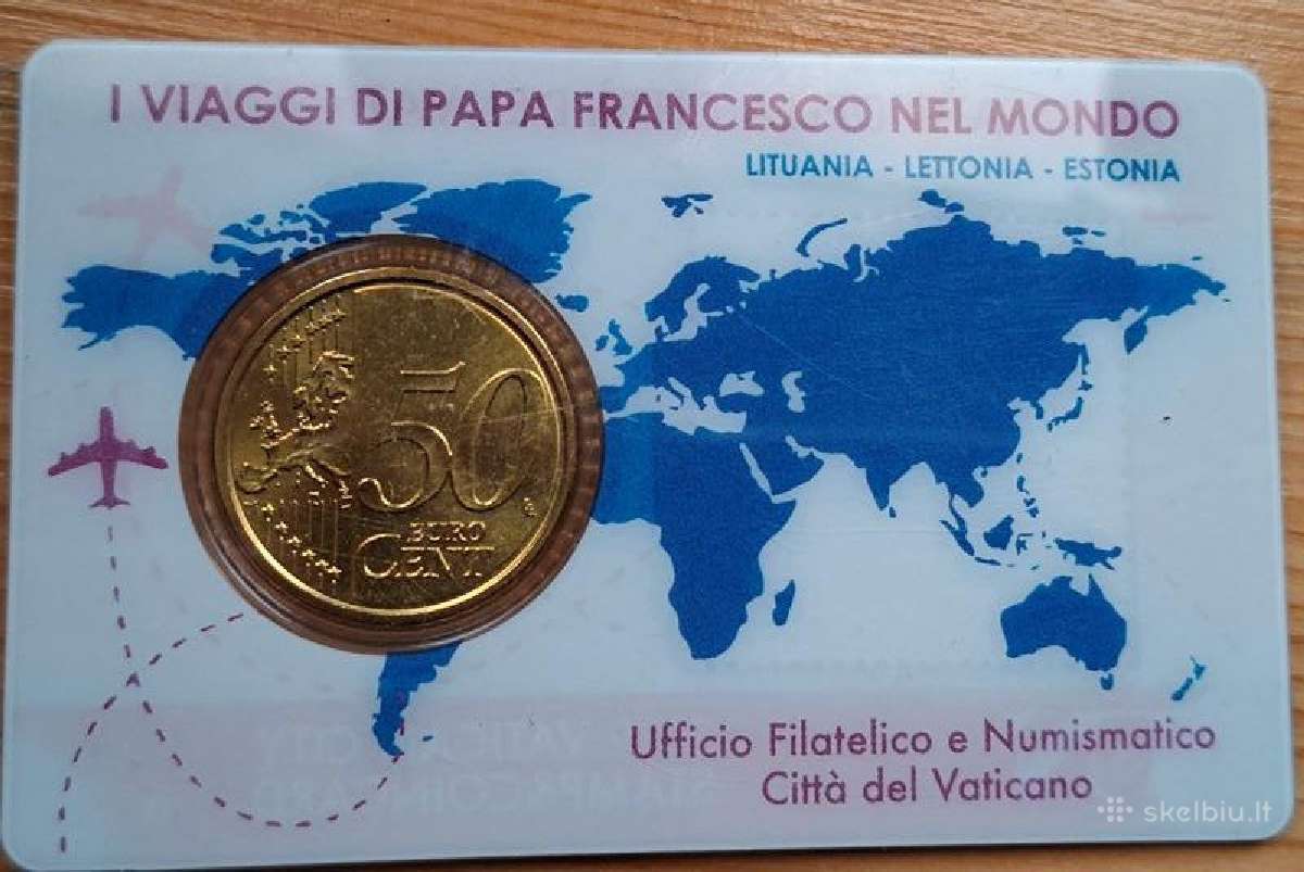 Vatikanas 2019 50 cent (kortelėje su pašto ženklu) - nuotraukos Nr. 3
