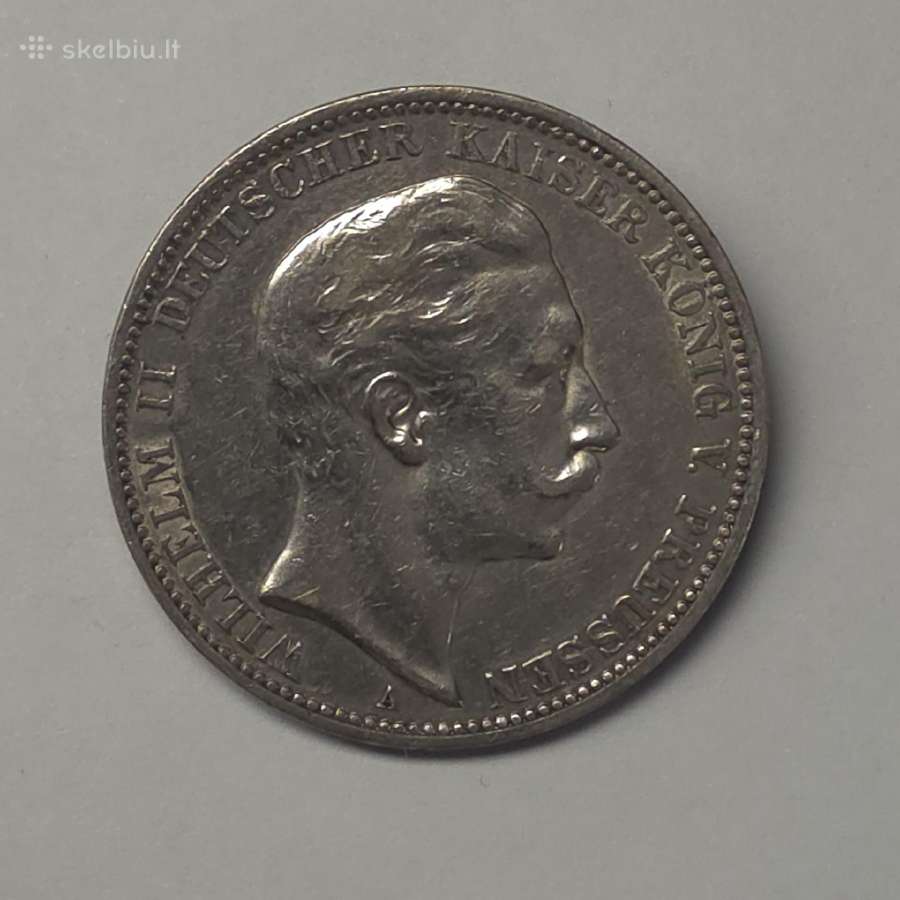 3 Markės 1910 m. Prūsija, Vilhelmas II - nuotraukos Nr. 6