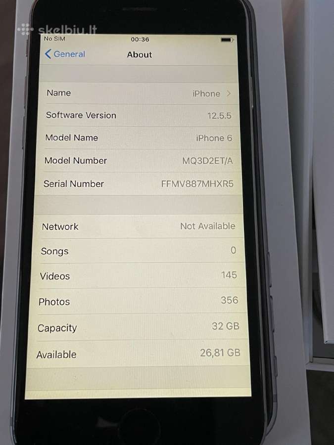 iPhone 6 32gb Space Gray su priedais - nuotraukos Nr. 14