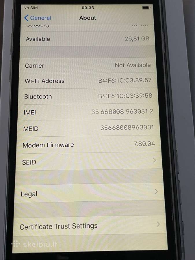 iPhone 6 32gb Space Gray su priedais - nuotraukos Nr. 15