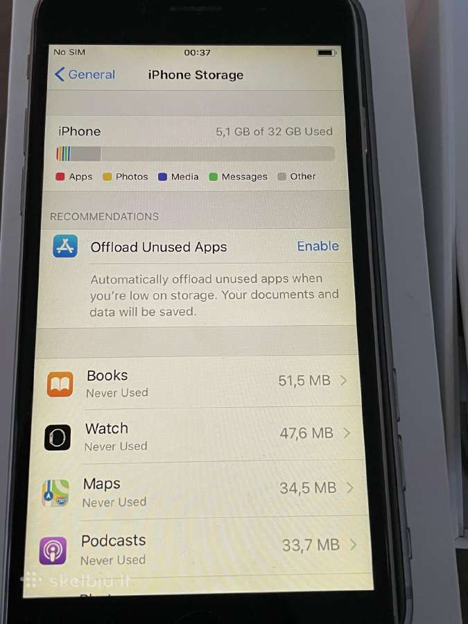 iPhone 6 32gb Space Gray su priedais - nuotraukos Nr. 16