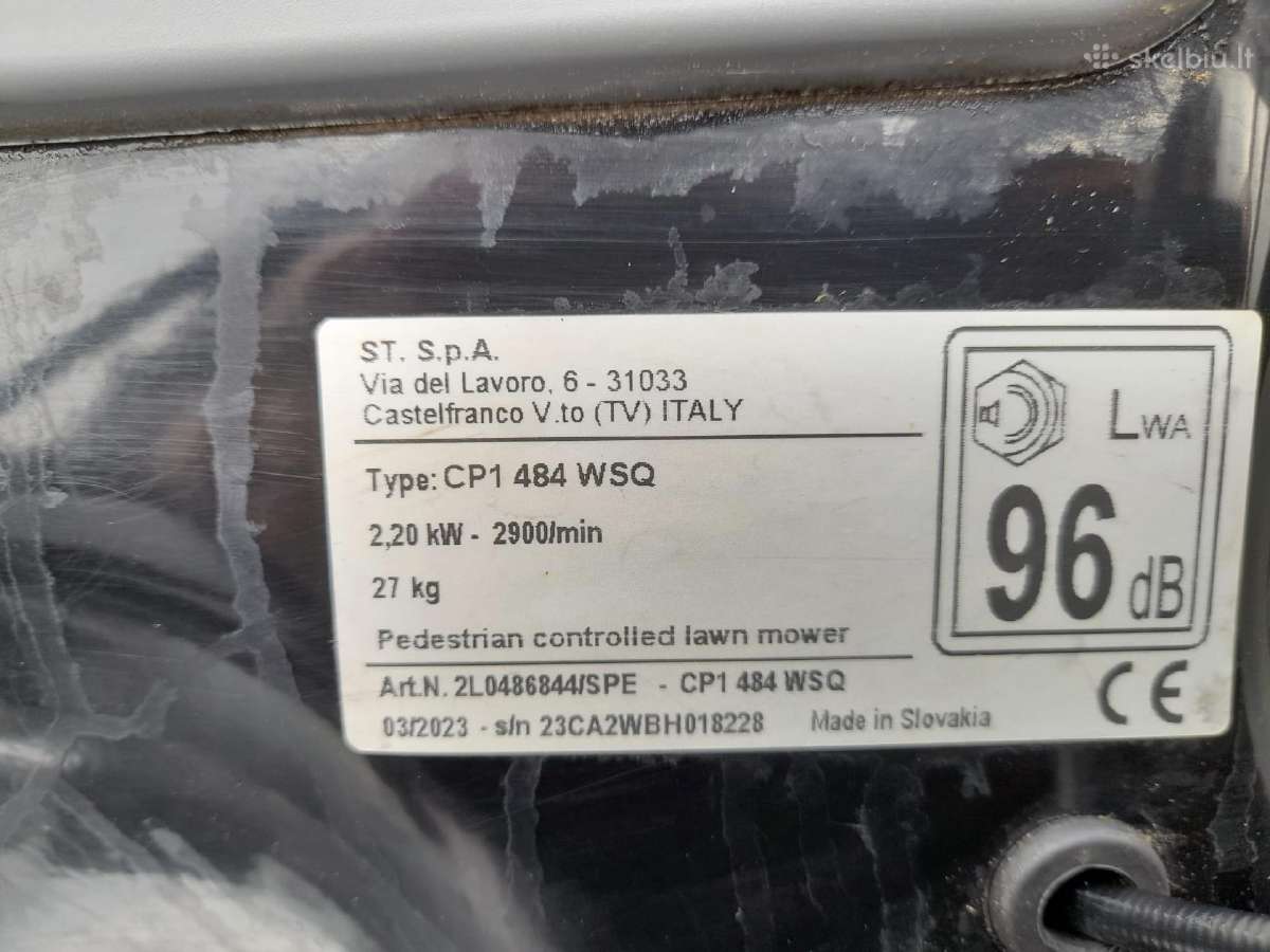 4in1 Savaeigė žoliapjovė Stiga Cp1 484 Wsq - nuotraukos Nr. 4