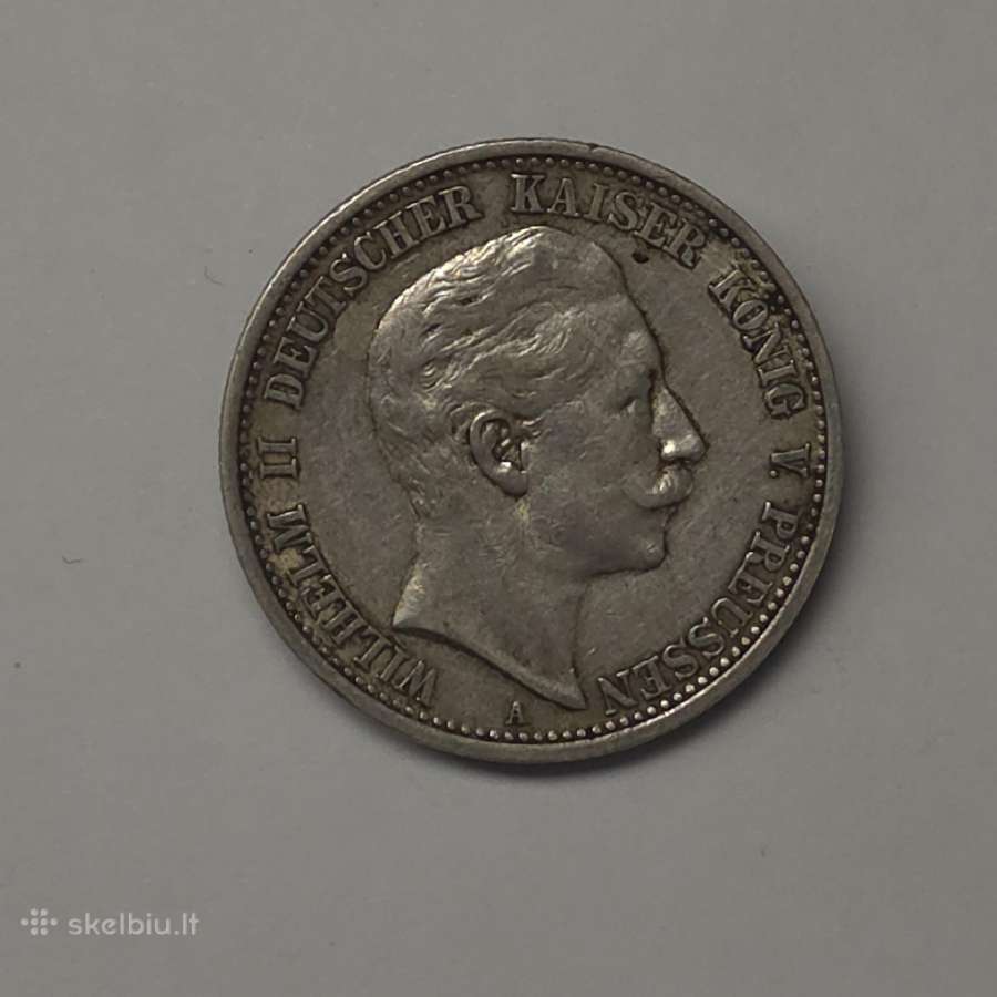 2 Markės 1907 m., Prūsija, Vilhelmas II - nuotraukos Nr. 4