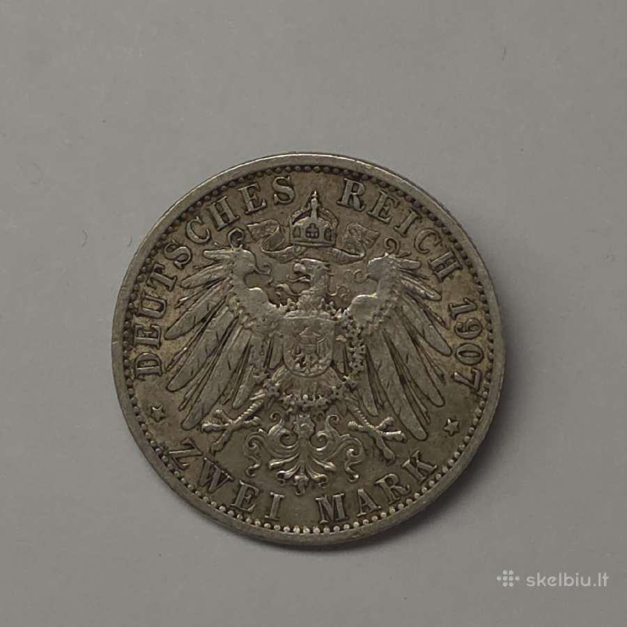 2 Markės 1907 m., Prūsija, Vilhelmas II - nuotraukos Nr. 5