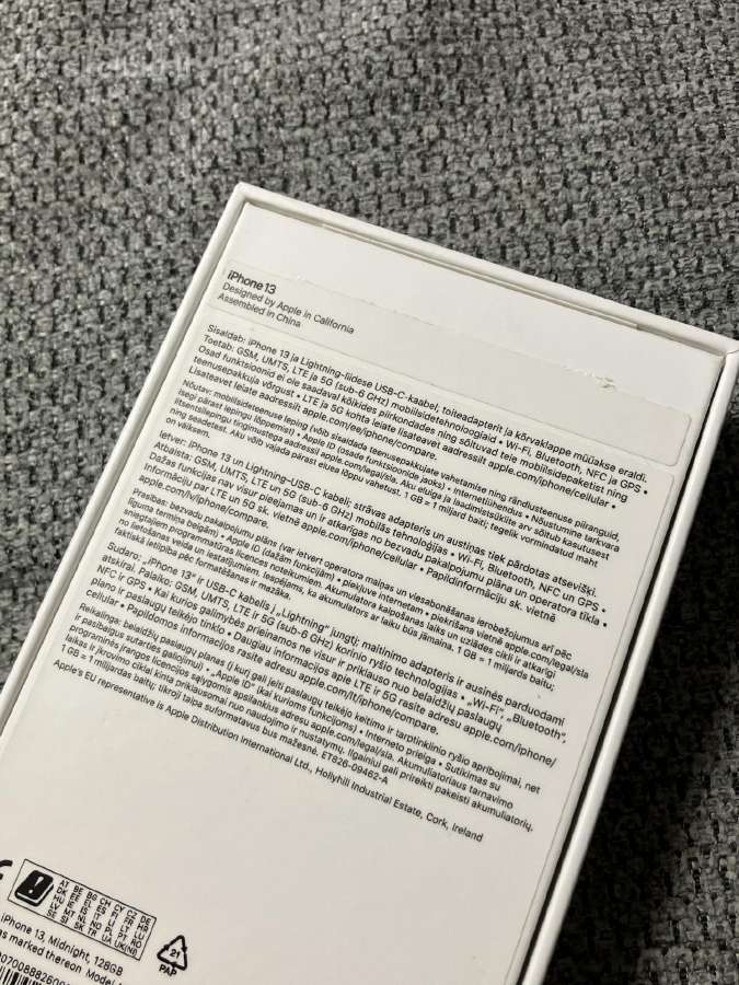 iPhone 13 128 GB, Midnight Black metai garantija - nuotraukos Nr. 12