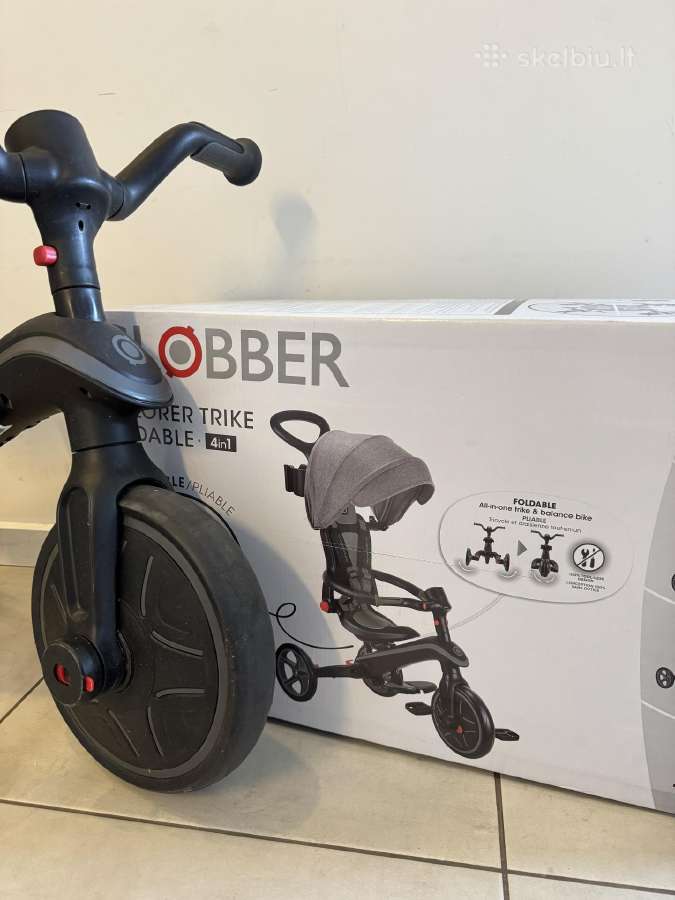 Globber Exlorer Trike Foldable 4in1 triratukas - nuotraukos Nr. 2