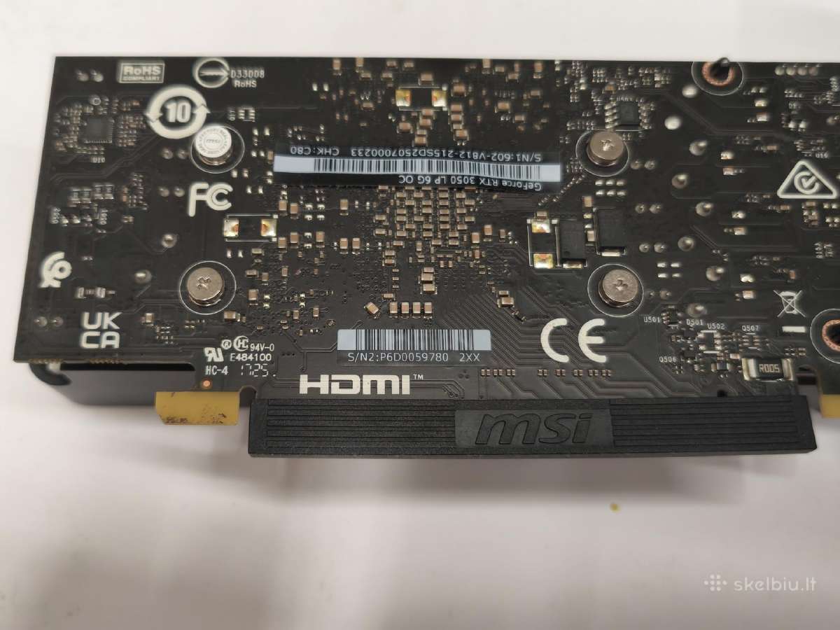 Geforce Rtx 3050 6gb - nuotraukos Nr. 2