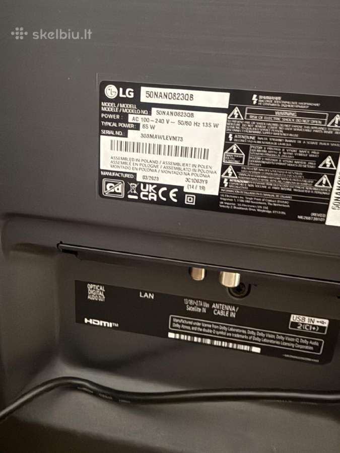 TV LG 50 inch su defektu - nuotraukos Nr. 4