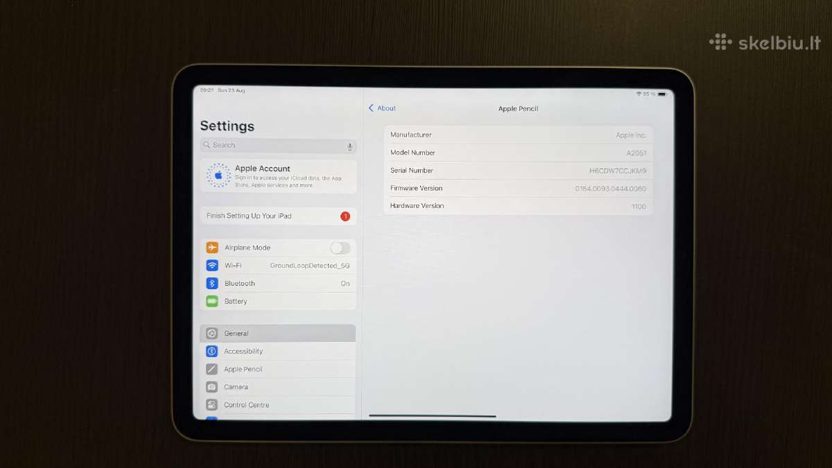 iPad Air 2020 64gb su Apple pencil ir dėklu - nuotraukos Nr. 4