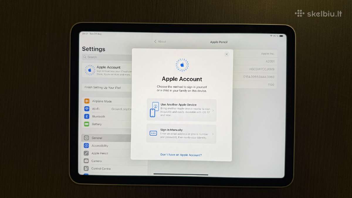 iPad Air 2020 64gb su Apple pencil ir dėklu - nuotraukos Nr. 5