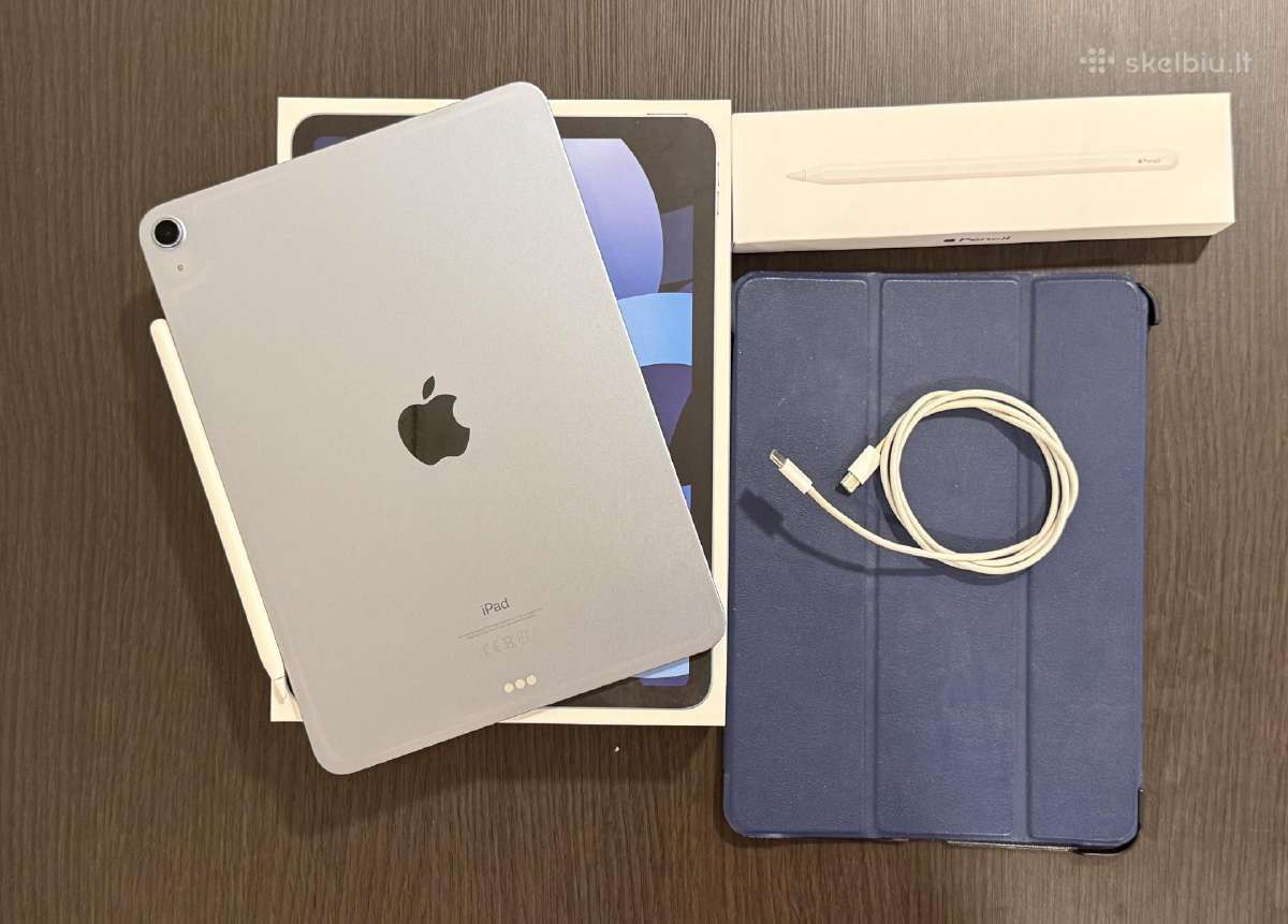 iPad Air 2020 64gb su Apple pencil ir dėklu - nuotraukos Nr. 10