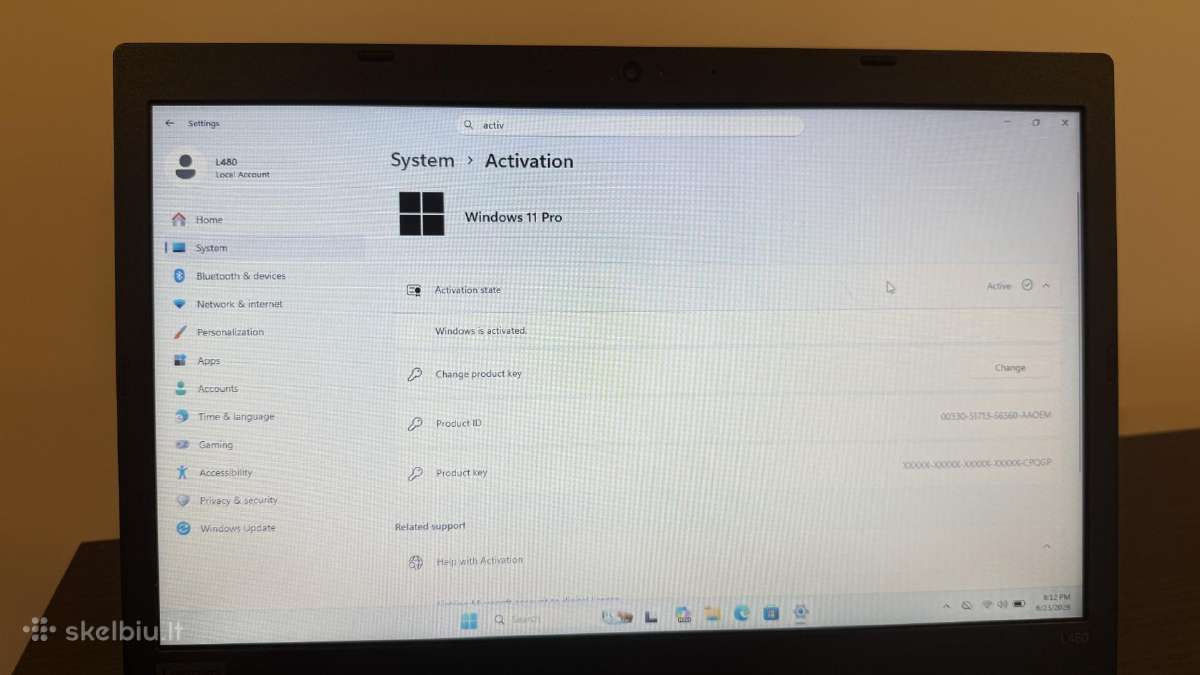 Lenovo L480 - nuotraukos Nr. 7