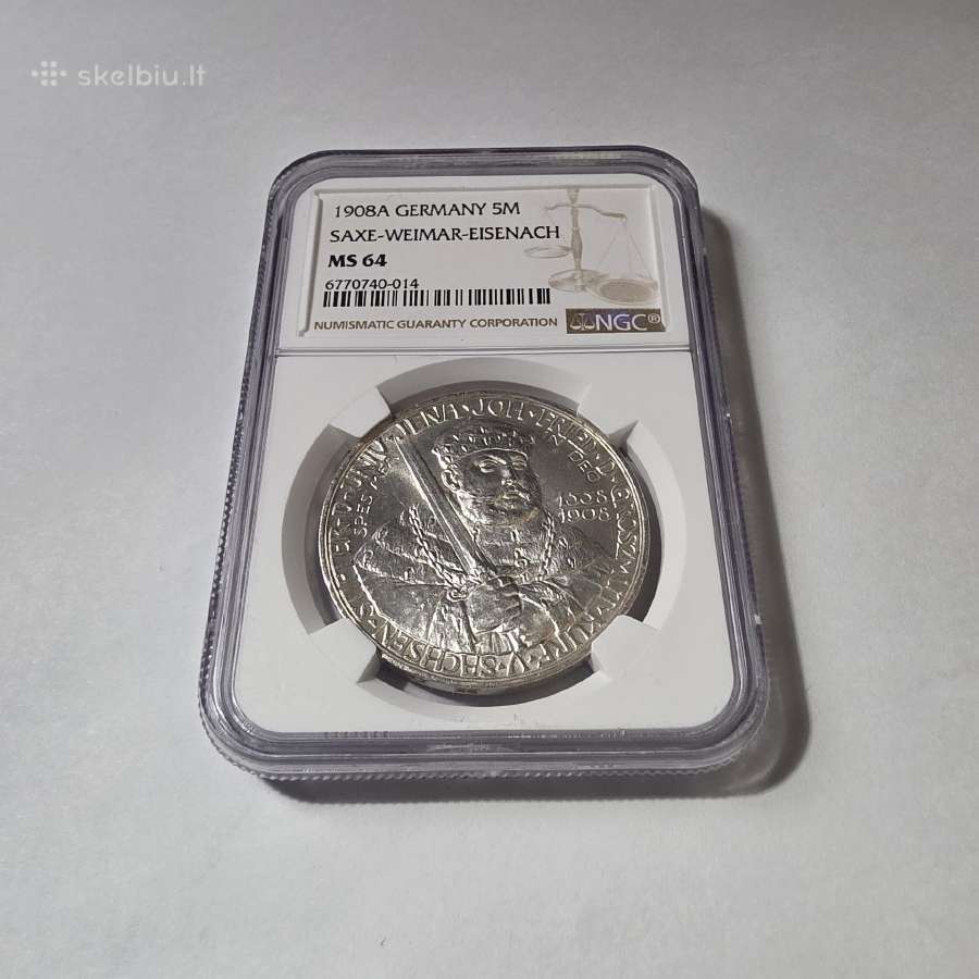5 Markės 1908 m. A Ngc Ms 64 - Jenos Universitetas - nuotraukos Nr. 2