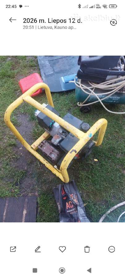 Vienfazis 2.2kw.honda variklis - nuotraukos Nr. 8