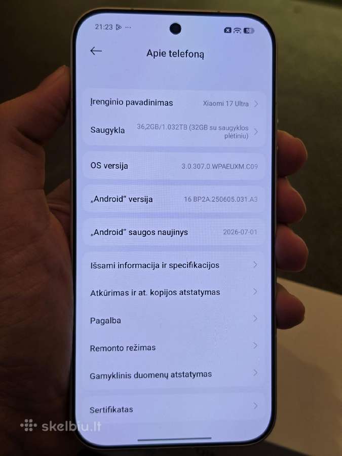 Xiaomi 17 Ultra 5G 16gb/1tb - nuotraukos Nr. 7