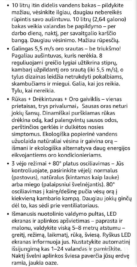 Oro vesintuvas, aušintuvas,drekintuvas,10l,60w - nuotraukos Nr. 6