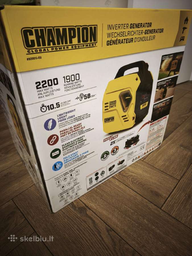 Naujas Champion 2200 W inverterinis generatorius - nuotraukos Nr. 3