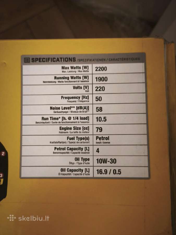 Naujas Champion 2200 W inverterinis generatorius - nuotraukos Nr. 4