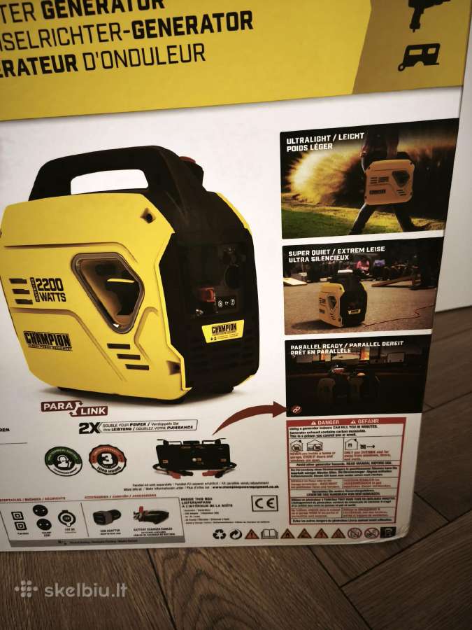 Naujas Champion 2200 W inverterinis generatorius - nuotraukos Nr. 6